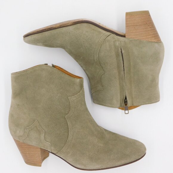 Isabel Marant Etoile Dicker Ankle Boot | Taupe | Suede Leather | VGUC | 9 / 39 - Picture 10 of 11